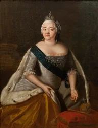 Die Kaiserin Elisabeth von Russland - Porträt von Kaiserin Elisabeth von Russland (1709-1762), Anonym. Staatliches Historisches Museum, Moskau