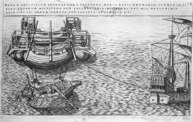 Maschine zur Rettung von Schiffen im 16. Jahrhundert - Ausgabe 1578