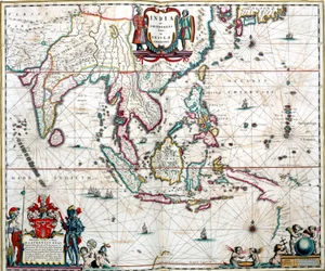 Karte von Asien aus dem Blaeu-Atlas