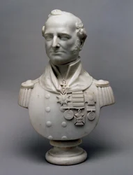 Marmorporträtbüste von Generalmajor Sir Charles Philip Belson, KCB