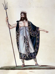 Neptun (Aquarell)