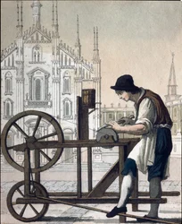 Altes Handwerk: der Messerschleifer