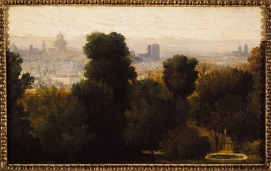 Paris von den Höhen von Belleville aus gesehen