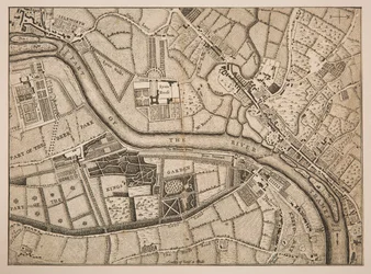 Plan von Richmond, Syon und Kew