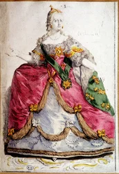 Ganzkörperporträt von Katharina II. von Russland
