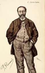 Porträt von Camille Saint-Saëns (1835-1921), französischer Komponist.