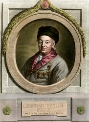 Porträt von Christian Frege (1715-1781), deutscher Mathematiker und Philosoph