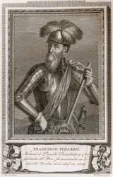 Porträt von Francisco Pizarro (Gravur)