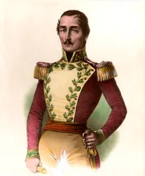 Porträt von General Santander (Francisco de Paula) (1782-1840), kolumbianischer Militär und Staatsmann