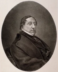 Porträt von Gioacchino Rossini (Gravur)