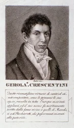 Porträt von Girolamo Crescentini