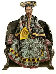 Porträt der Kaiserin von China Tseu Hi (1834-1908) Cixi
