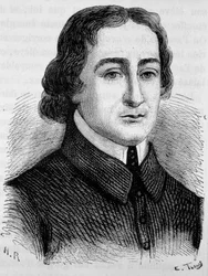 Porträt von Jean Baptiste (Jean-Baptiste) Massillon (1663 - 1742). Gravur aus dem späten 19. Jahrhundert in „Histoire de France“ von H. Martin.