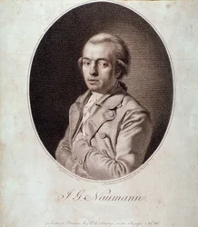 Porträt von Johann Gottlieb Naumann (Stich)