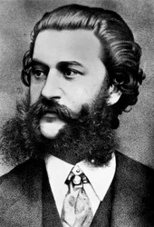 Porträt von Johann Strauss (1825-1899).
