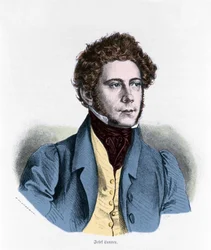 Porträt von Joseph Lanner, österreichischer Komponist, Geiger und Dirigent (1801-1843)