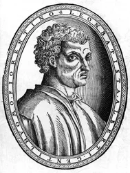 Porträt von Leon Battista Alberti (1404 - 1472), italienischer Humanist und Architekt