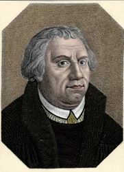 Porträt von Martin Luther (1483-1546) deutscher Reformator.