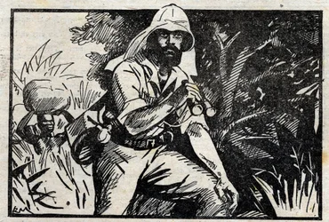 Porträt von Pietro Paolo Savorgnan di Brazza, französischer Entdecker italienischer Herkunft, der das rechte Ufer des Kongo erforschte.