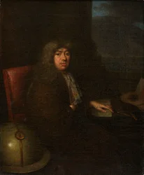 Porträt von Samuel Pepys um 1673, Künstler unbekannt