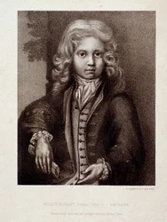Porträt von Wolfgang Amadeus Mozart als Kind (Stich)