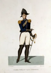 Porträt eines Mitglieds der Adelsgarde des Vatikanstaates.