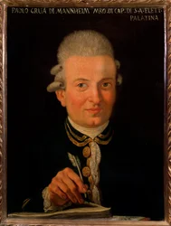Porträt des italienischen Komponisten Paolo Grua (1754-1833). Anonymes Gemälde. 18. Jahrhundert. Bologna, Civico Museo Bibliografico