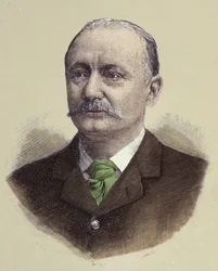 Porträt des britischen Soldaten Lord Robert Stephenson Smith Baden Powell (1857-1941), Gründer der Pfadfinderbewegung