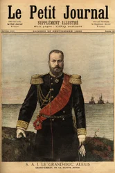 Porträt des Großadmirals der russischen Flotte, Großherzog Alexandrovich Romanov (1850-1908)