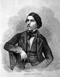 Porträt des Malers Eugène Delacroix (1798 - 1863)