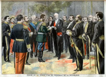 Präsentation des Goldenen Vlieses an den Präsidenten der Republik Felix Faure