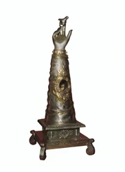 Reliquiar des rechten Arms von Schwester Sainte Scholastique (Scholastique) (480-543), Gründerin des Benediktinerordens