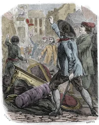 Reveillon-Unruhen zwischen dem 26. und 29. April 1789 - Französische Revolution: Reveillon-Affäre - „Plünderung der Tapetenfabrik von Jean Baptiste de Reveillon am 28. April 1789“