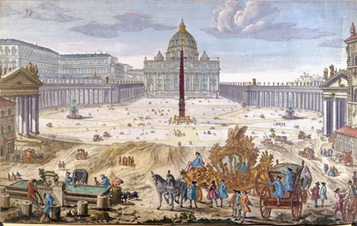 Rom, Petersplatz zu Beginn des 18. Jahrhunderts
