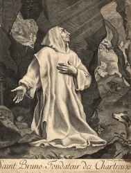Heiliger Bruno, Gründer des Kartäuserordens (Köln, um 1035 in Serra San Bruno, Kalabrien)