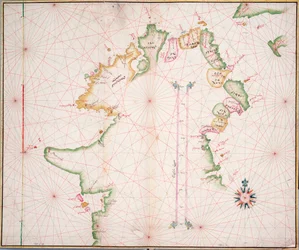 Seekarte der Nordküste Irlands, c.1600