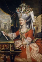 Sängerin Therese (Teresa) Lanti, Geliebte von Casanova. Anonym. Scala Museum, Mailand