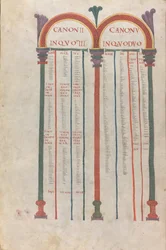Kanonische Tafeln der vier Evangelien, Kanon II, XI Jahrhundert