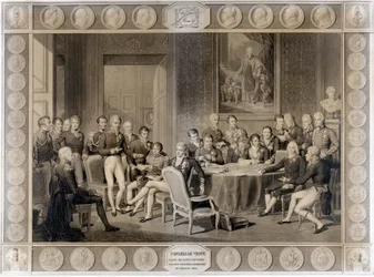 Der Wiener Kongress. Der Wiener Kongress von 1815. Alexander I., Zar; H.R.Stewart, Castlereagh; Franz I., Kaiser von Österreich; Friedrich Wilhelm III., König von Preußen; Karl August, Prinz von Hardenberg; Wilhelm von Humboldt
