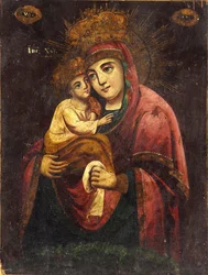Die Muttergottes Unsere Liebe Frau von Pochayiv - Anonym - ca. 1850 - Ivan Honchar Museum Kiew