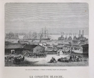 Die Ufer des Mississippi - in „Le tour du monde“, 2. Halbjahr 1876