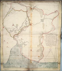 Die Beschreibung der Burg und Ländereien von Insbeguin, die innerhalb von 3 Meilen von Yohall auf der Westseite davon liegen