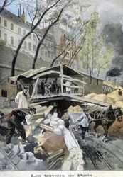 Die Arbeiten der Metro in Paris - in „Le Petite Journal“, Mai 1899