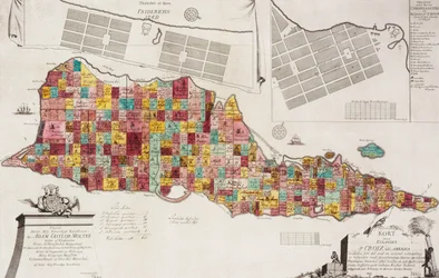 Tilforladelig Kort over Eglandet St. Croix udi America, Kopenhagen, 1754
