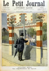 Zola-Fall - Urteilssitzung. Umschlag Le petit Journal, 07.08.1898.