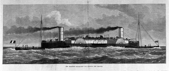 Boot gegen Seekrankheit, entworfen von Henry Bessemer (1813-1898).