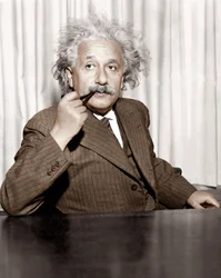 Albert Einstein in Princeton, USA