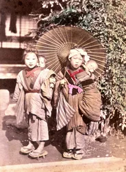 Kinder in Japan, späte 19. Jahrhundert - Archiv der Auslandsmissionen