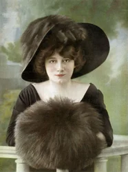 Französische Komödiantin Cora Laparcerie (1875-1951), Foto aus der französischen Zeitung "Le Theatre", 1. Januar