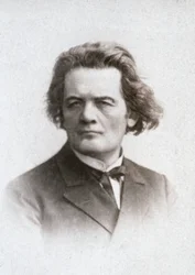 Halbporträt des berühmten russischen Pianisten und Komponisten Anton Grigorevic Rubinstein